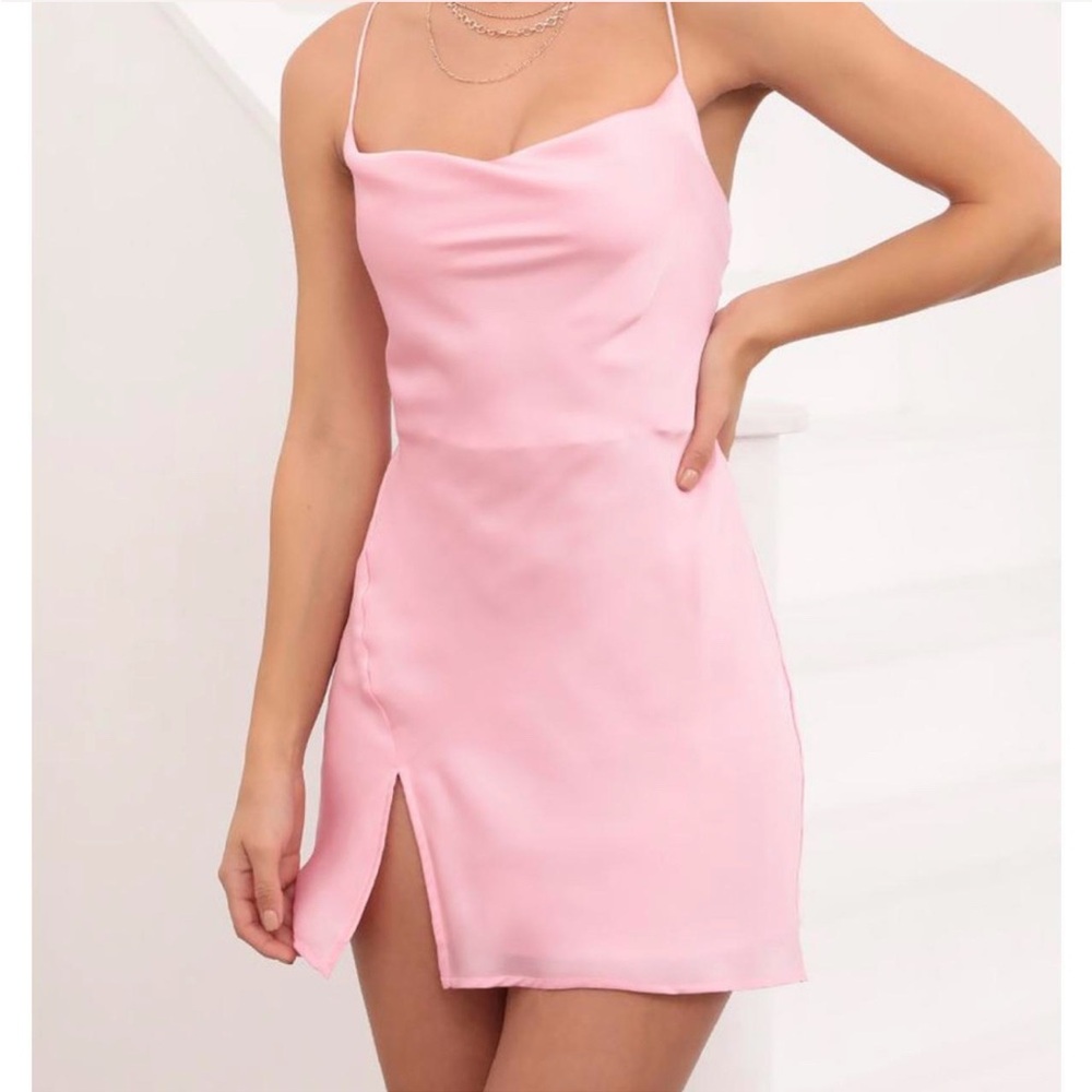 Lucy in the Sky Blush Pink Mini Dress